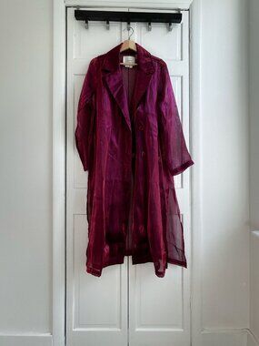 By Anthropologie Femme Sheer Trench Coat